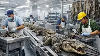 Inside the Crocodile Leather Factory: From Raw Skin to Luxury Products