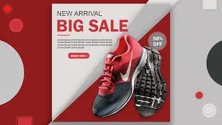 Social Media Shoes Banner Design || SlashtechBD