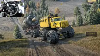 SnowRunner - iX 5002M Driving through Forest and Hilly Roads | Logitech G29 Gameplay | #661