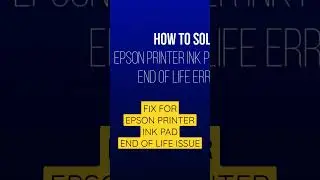 FlX IT : Epson printer ink pad end of life error #shorts #epson #epsonprinter #techtips