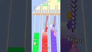 Bridge Race 3D game in MAX LEVEL ( Level - 169 ) #shorts #gaming #bridgerace