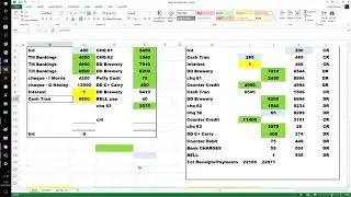 bank rec issues including opening balance