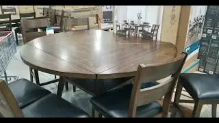 Costco! 7 Piece Square to Round Counter Height Dining Set!  $799!!!