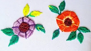 Most Easy and Beautiful hand embroidery flower, kadai design