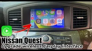 Nissan Quest (RE52) upgrade 100% factory style wireless CarPlay multimedia system from Lsailt