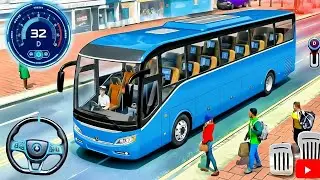 REALISTIC Indian Coach Bus Journey 😱🚌 | Crazy Traffic & Long Route Simulator Gameplay