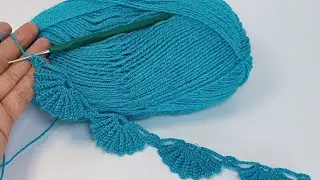 Невероятно быстрое и красивое вязание крючком! Шарф, Блуза, Кардиган ручная вязка схема