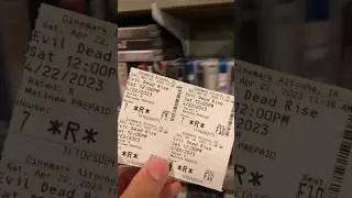 This Is How I Keep My Movie Ticket Stubs - Evil Dead Rise Edition