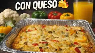 👉 Así de Deliciosa Queda la Coliflor al Horno 🧀🔥