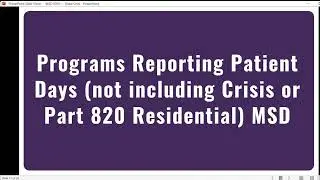 OASAS Monthly Service Delivery Reports (PAS48)