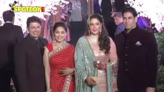 Madhuri Dixit, Anil Kapoor attend Wedding Reception of Rakesh Nath's Daughter | SpotboyE