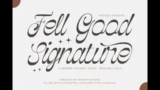 Fell Good Signature Font Download