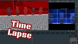 Red vs blue paint 🎨 |  #timelapse #minecraftanimation #mineimator