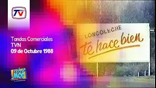 Tandas Comerciales TVN (09 de Octubre 1988) + Trozo Inicial Edición Central TVNoticias