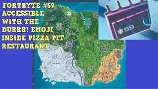 Fortbyte #59 - Accessible with the Durrr! Emoji inside Pizza Pit Restaurant