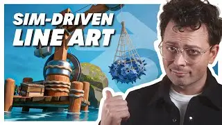 Анимация Grease Pencil, основанная на моделировании