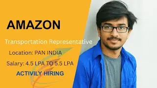 Amazon Transportation Representative | AU/SG Central Operations | Pan India #jobalert #jobs #job 