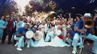 Pleneros Wedding Parade in Old San Juan, Puerto Rico