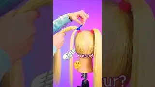 Crazy Frisur 😱🤭 #crazy #frisur #frisuren #frisurentutorial #frisurideen #haare #haartutorial #shorts