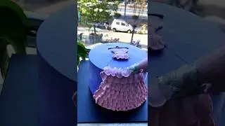 💜 Beautiful Princess Gown Cake | Ruffle Dress Cake Decorating | Satisfying Cake Design #Cake
