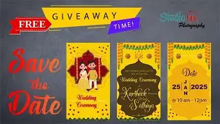 STD5 | Save The Date | How to Edite #studio11photography
