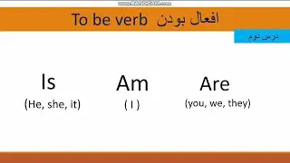 آموزش افعال بودن از صفر/ To be verb in English/ گرامر# Grammar