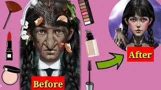 asmr stop motion/homeless woman vol.3 transformation/spa and makeup #asmr #animation #spa #makeup
