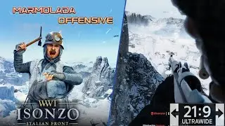 Isonzo - White War - Offensive - Italian Empire PoV - (1440p Ultrawide 60FPS) No Commentary