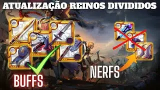 🔥 CHEGARAM OS NOVOS BUFFS E NERFS DA GRANDE ATUALIZA&Ccedil;&Atilde;O! REINOS DIVIDIDOS | ALBION ONLINE 🔥