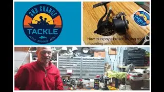 How to cold weld a broken fishing reel mount using J B Weld
