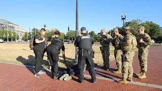 Louisiana Army National Guard Patrols Union Station in Washington, D.C.