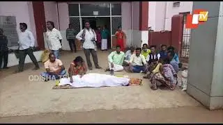 Unavailability of hearse service Deceased kin stage protest outside Koraput hospital