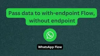 WhatsApp Flow передает данные с помощью потока конечной точки, без конечной точки