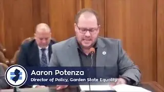Garden State Equality testimony at public hearing on rising hate crimes in NJ