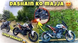 NS200 VS DUKE250 |HOW ENGINE GETS BLUE WHITE AND BLACK SMOKE?? | DUKE250 IN NEPAL 