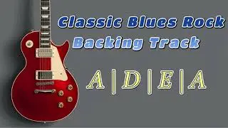 Classic Blues Rock Guitar Backing Track In A