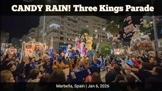 The Magic of Three Kings Parade in Marbella 2026 | Cabalgata de Reyes 🍬 Spain