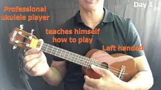DAY 1. Learn to play left hand ukulele. How to hold your ukulele.