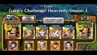 (OPTC) Garp's Challenge Heavenly Demon Double Roger PSY Team [F2P Subs] Global Ver.