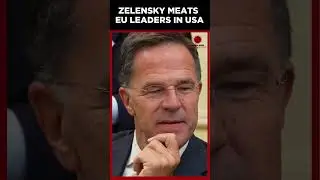 Zelensky Meets EU, NATO & UK Leaders In USA Before Meeting Trump Over Ukraine War #shorts