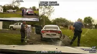 Dashcam Video of Arkansas State Police High Speed Chase, Teenager Driving Dodge Charger RT 130+ MPH