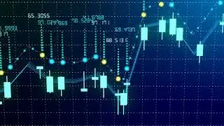 videoblocks futuristic digital business forex market candle chart rise 3d animation of financial dia
