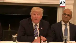 Tech CEOs, Trump Talk Modernizing Government