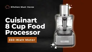 Cuisinart 8 Cup Food Processor, 350-Watt Motor, Gunmetal, FP-8GMP1 | Best Food Processor