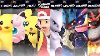 Pokemon Showdown ULTIMATE FIGHT (No Commentary) LEVEL 9 CPU | Super Smash Bros Ultimate