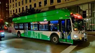 WMATA, Arlington Transit: Various Buses Departing Ballston-MU Metro Station