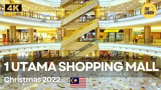 1 Utama Shopping Mall Walking Tour | Christmas Decor 2022 | Bandar Utama PJ Selangor [4K] [Part 2]