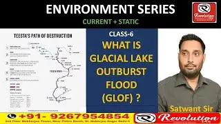 Glacial Lake Outburst Flood/Teesta River System/Environment Current Affairs for UPSC  Prelims  2024