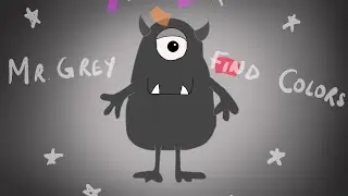 Mr. Grey Finds colors | Story about Colors | color wheel | procreate animation