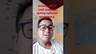 which fundamental right are not suspend during National Emergency